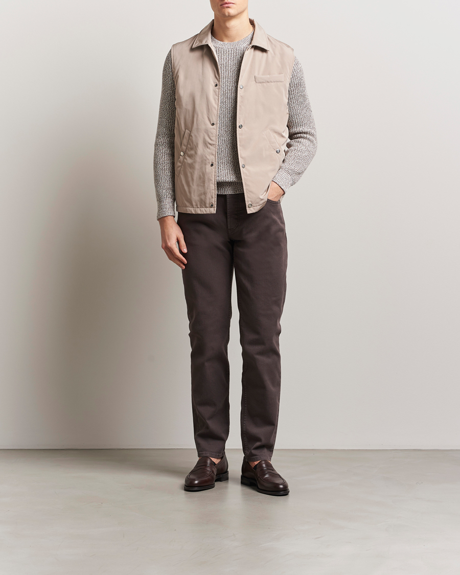 Homme | Pantalons | Brunello Cucinelli | Slim Fit Bull Denim Pants Dark Brown