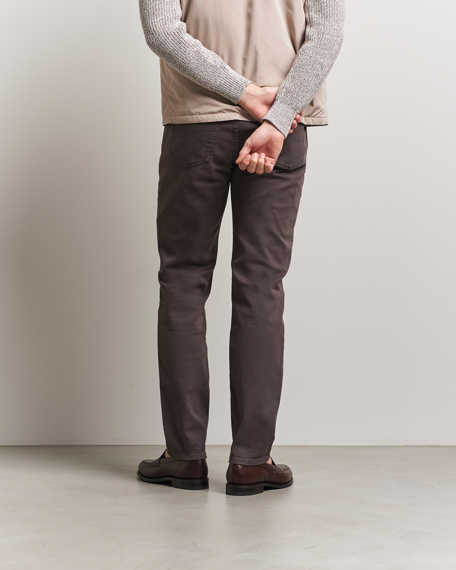 Homme | Pantalons | Brunello Cucinelli | Slim Fit Bull Denim Pants Dark Brown