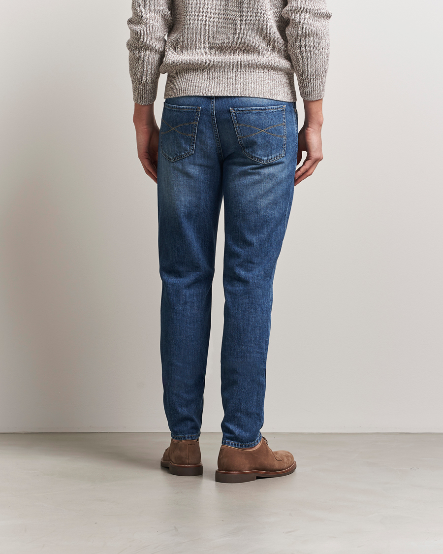 Homme | Pantalons | Brunello Cucinelli | Traditional Fit Jeans Medium Wash