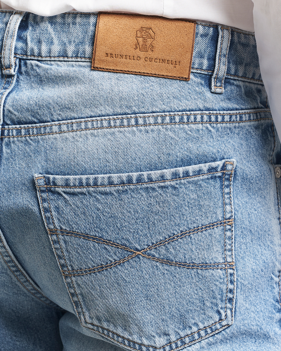 Homme | Jeans | Brunello Cucinelli | Traditional Fit Jeans Light Denim