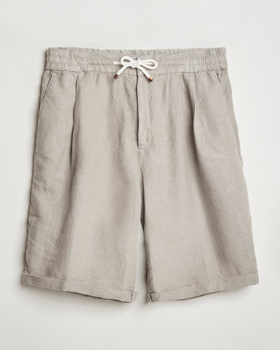 Homme | Shorts | Brunello Cucinelli | Drawstring Shorts Khaki
