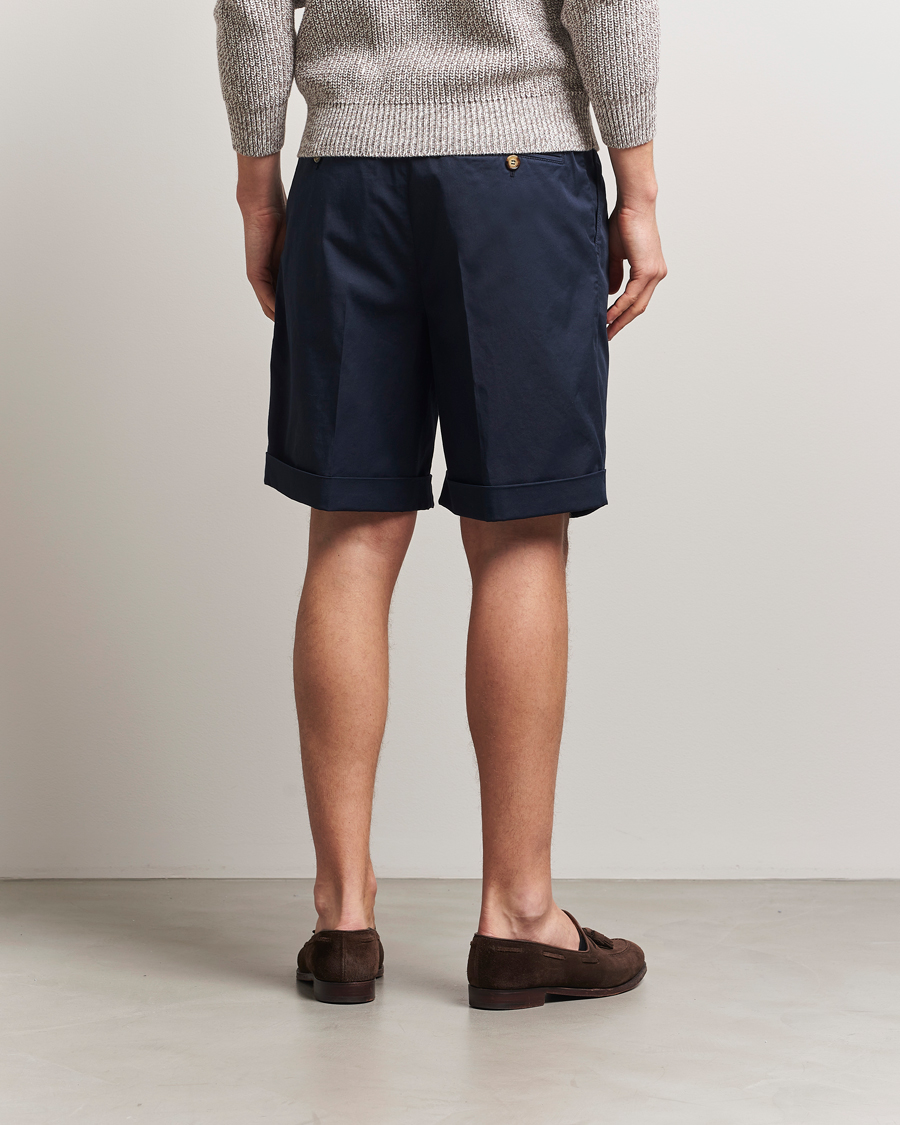 Homme | Shorts | Brunello Cucinelli | Cotton Chino Shorts Navy