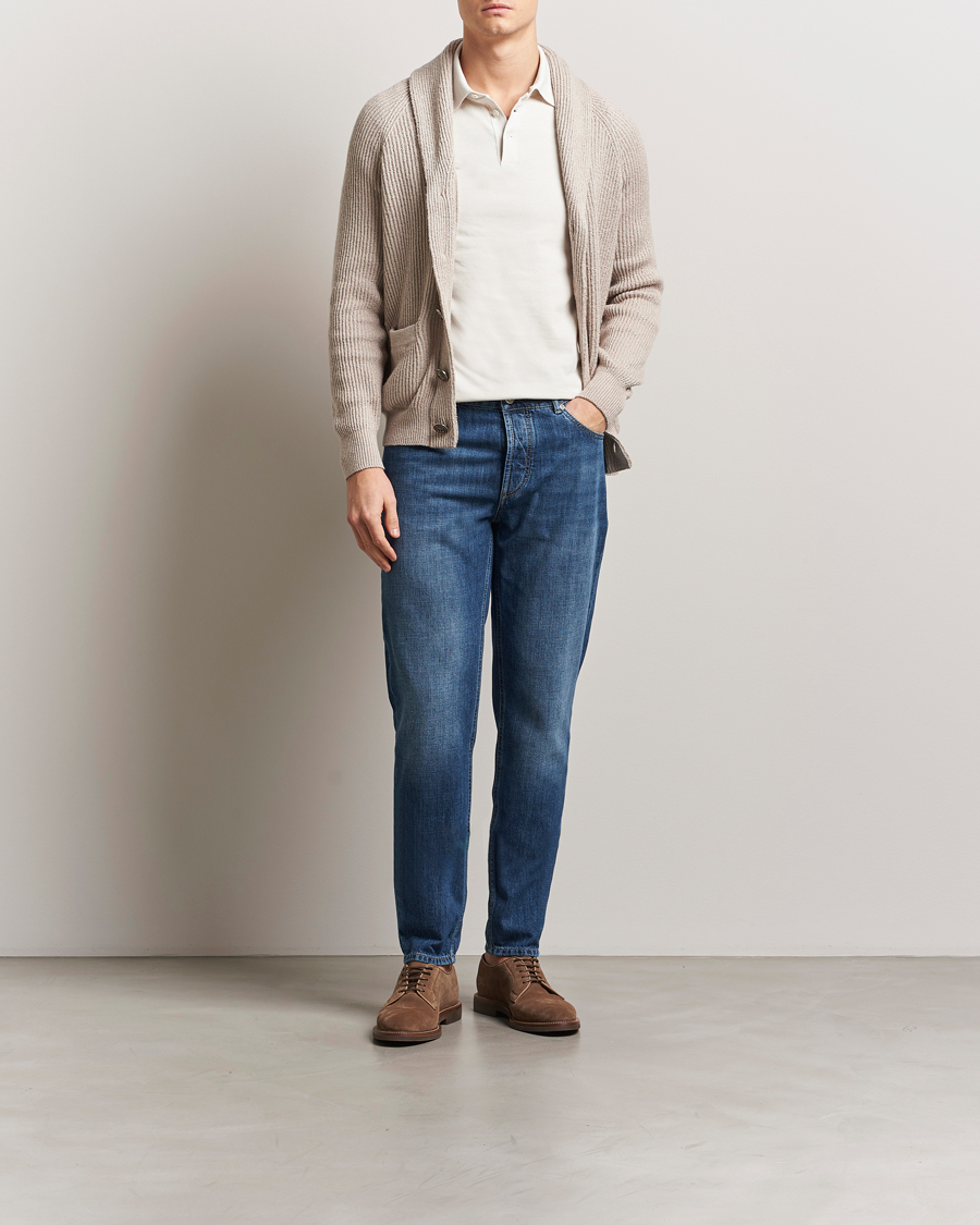Homme | Pulls Et Tricots | Brunello Cucinelli | Heavy Rib Shawl Cardigan Beige