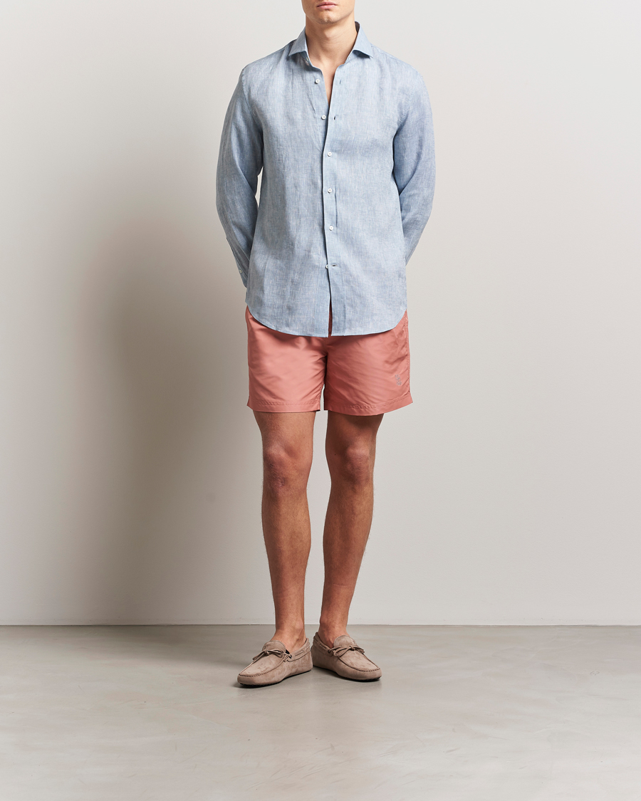 Homme | Maillots De Bain | Brunello Cucinelli | Nylon Swim Trunks Dusty Red