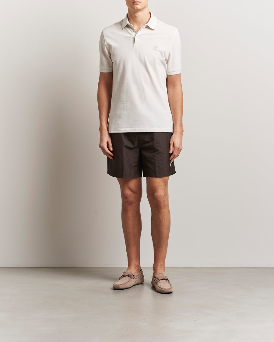 Homme | Maillots De Bain | Brunello Cucinelli | Nylon Swim Trunks Dark Brown