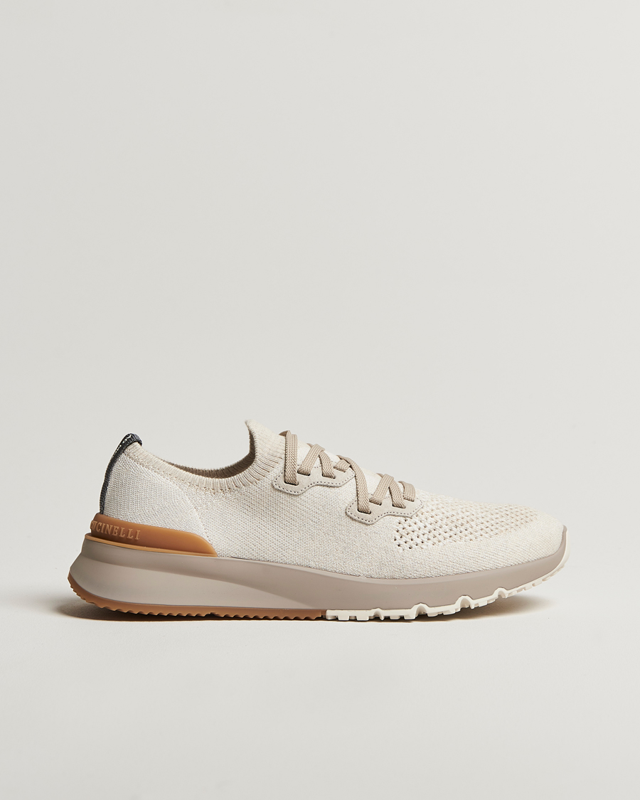 Homme | Brunello Cucinelli Mesh Running Sneakers Beige | Brunello Cucinelli | Mesh Running Sneakers Beige