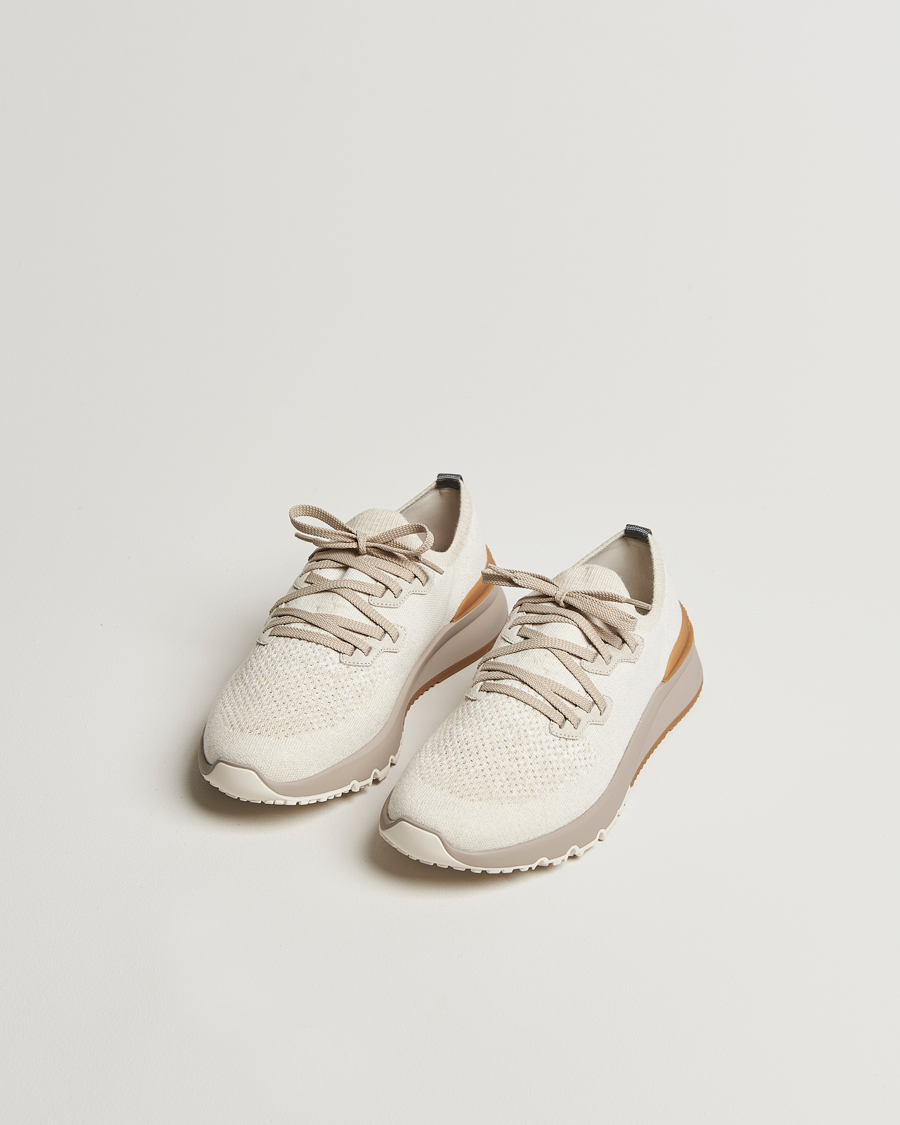 Homme | Brunello Cucinelli Mesh Running Sneakers Beige | Brunello Cucinelli | Mesh Running Sneakers Beige