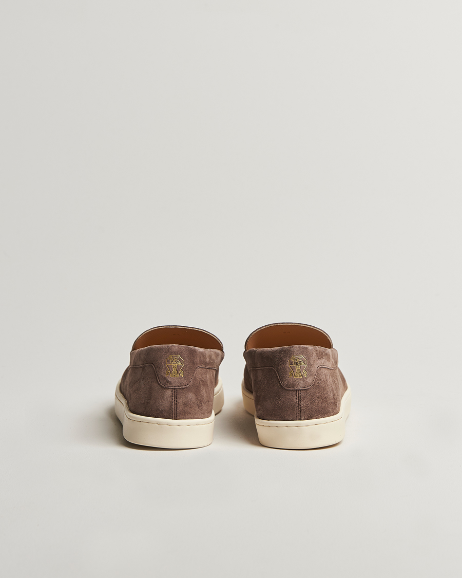 Homme | Brunello Cucinelli Moccasin Loafer Brown Suede | Brunello Cucinelli | Moccasin Loafer Brown Suede