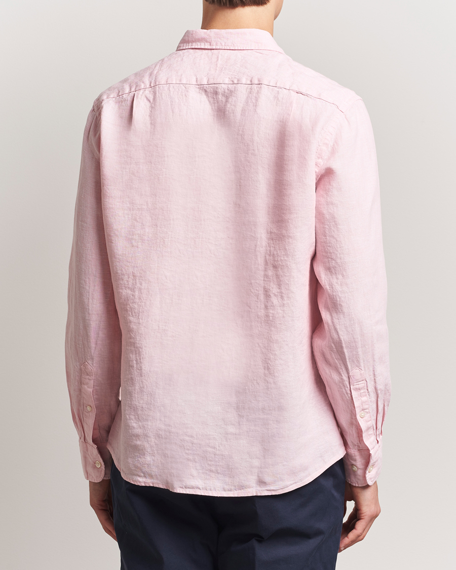 Homme | Chemises | Charles Tyrwhitt | Pure Linen Slim Fit Shirt Pink