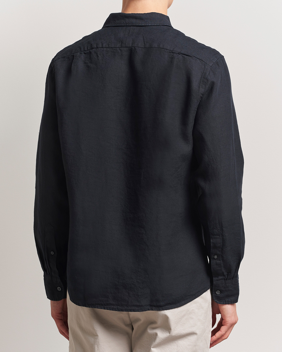 Homme | Chemises | Charles Tyrwhitt | Pure Linen Slim Fit Shirt Black