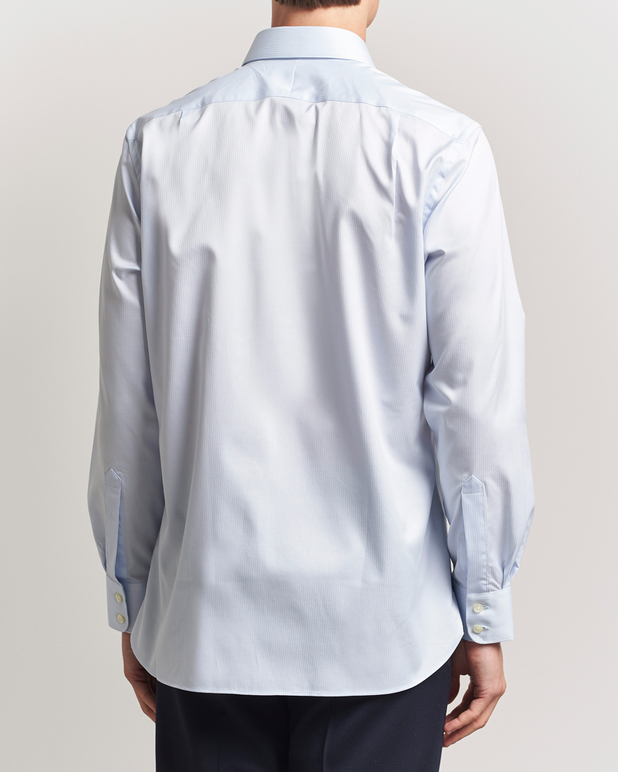 Homme | Chemises | Charles Tyrwhitt | Egyptian Cotton Weave Stripe Shirt Ice Blue