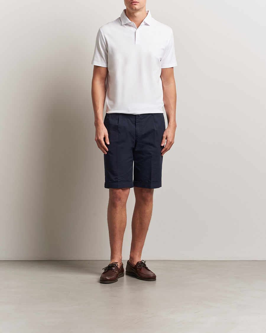 Homme | Polos | Charles Tyrwhitt | Short Sleeve Cotton Pique Polo White