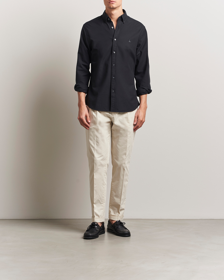 Homme | Chemises | Charles Tyrwhitt | Button Down Stretch Oxford Shirt Black