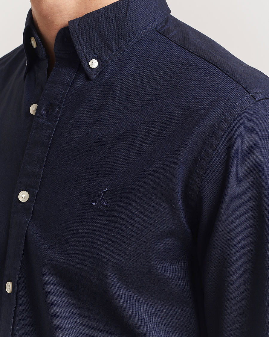 Homme | Chemises | Charles Tyrwhitt | Button Down Stretch Oxford Shirt Ink Blue