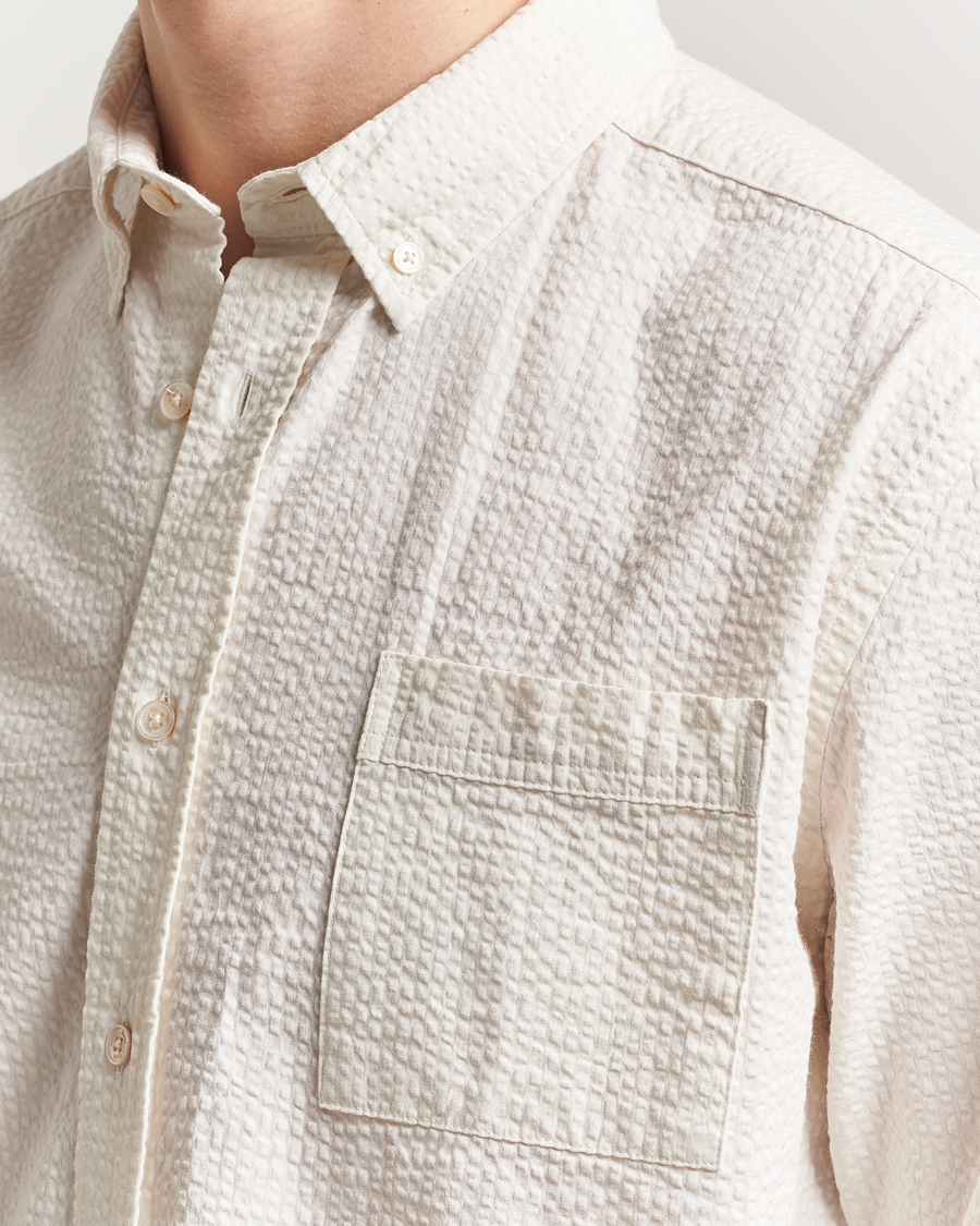 Homme | Chemises | Forét | Hornet Seersucker Shirt Cloud