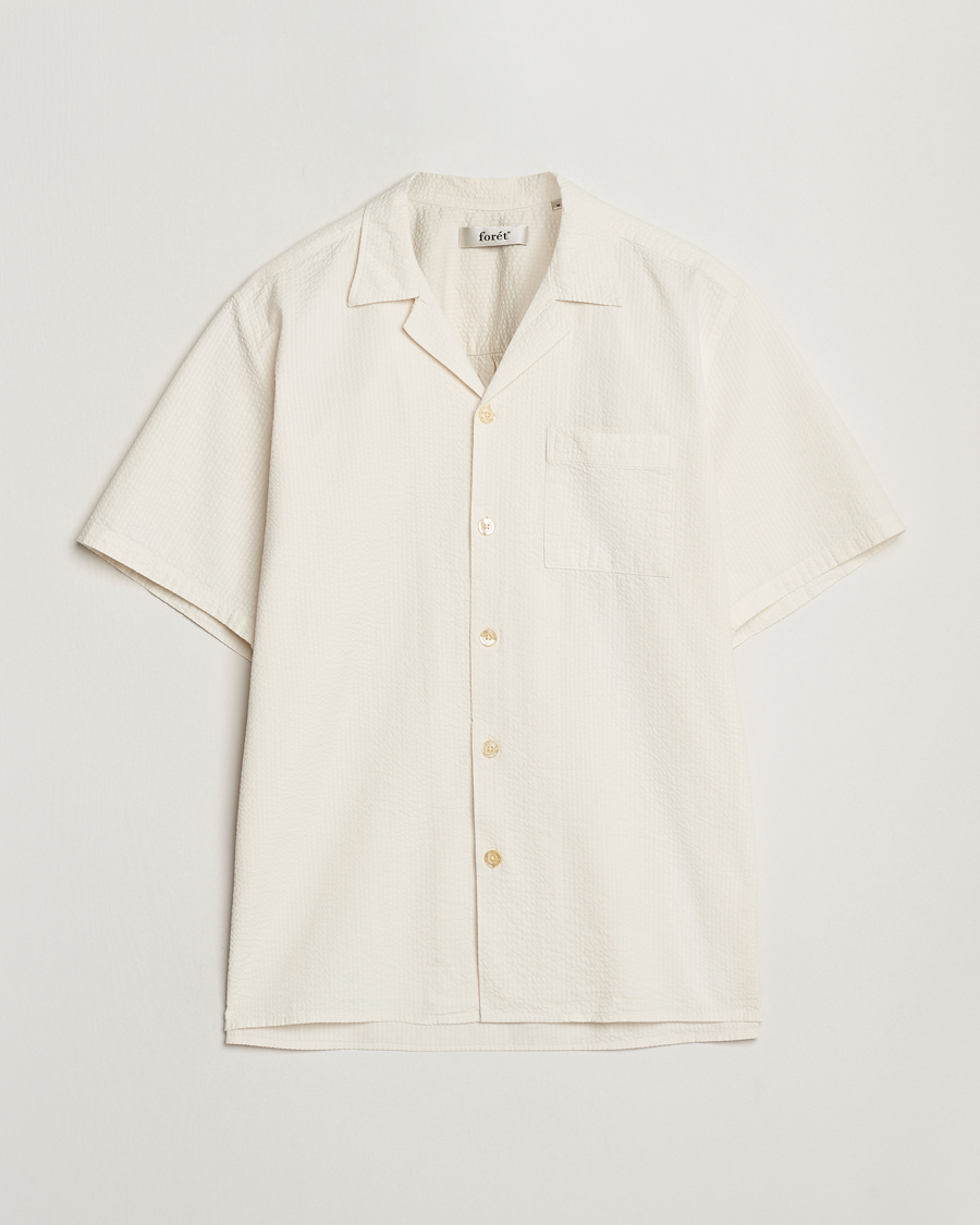 Homme | Chemises | Forét | Hush Short Sleeve Seersucker Shirt Cloud