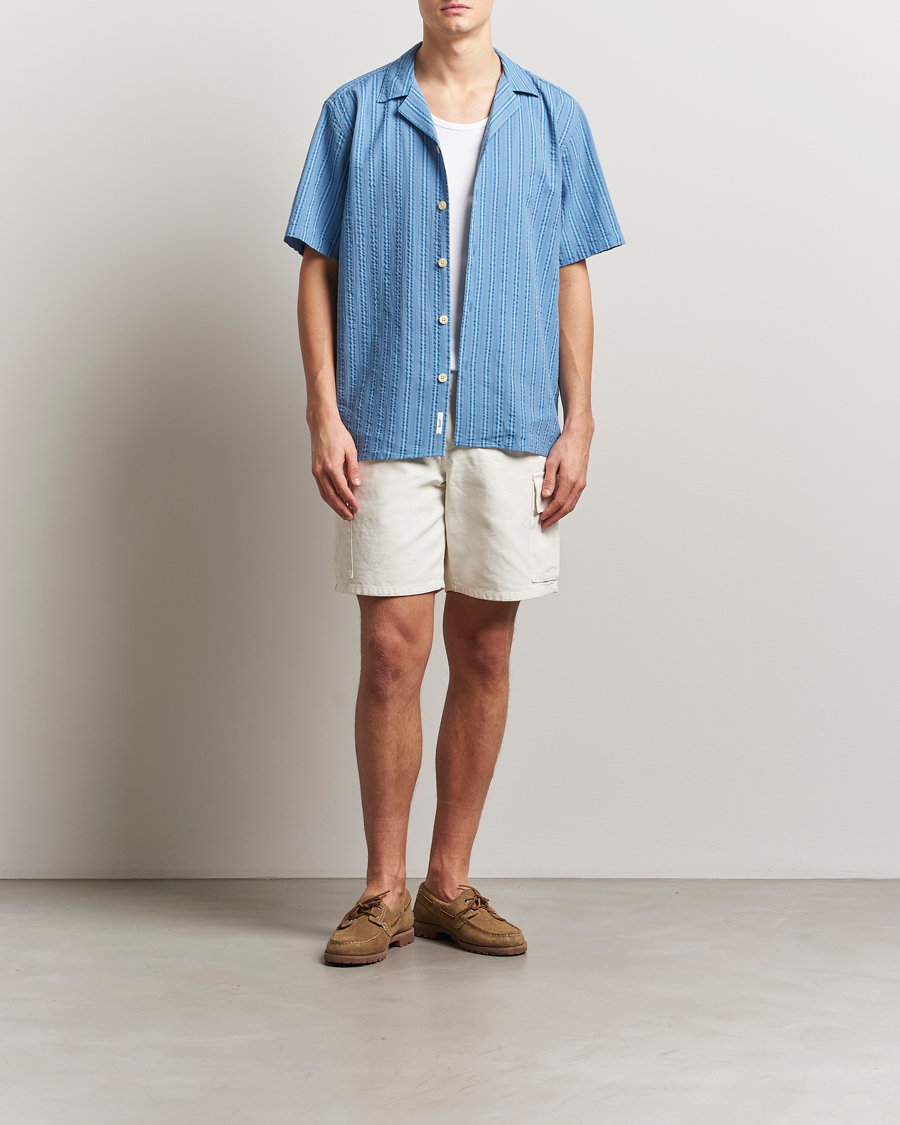 Homme | Chemises | Forét | Peer Short Sleeve Shirt Blue