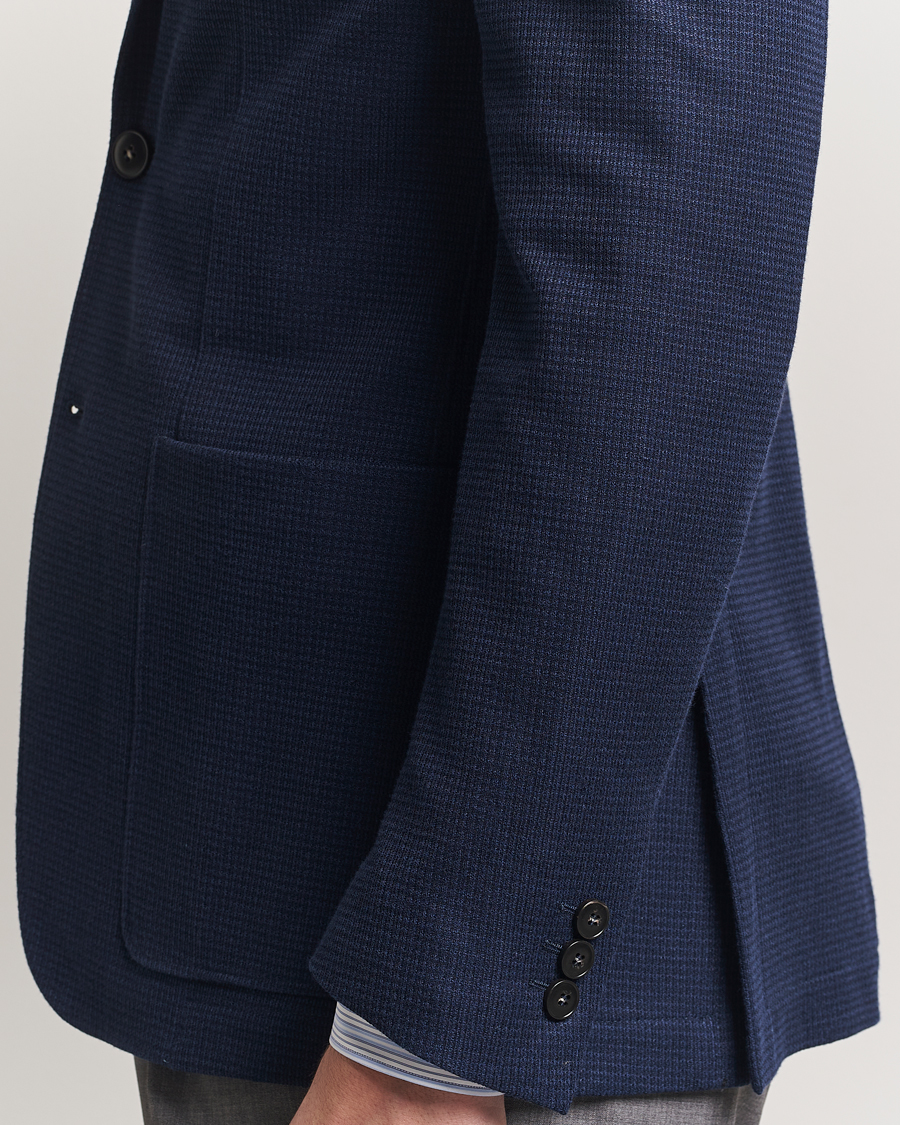 Homme | Blazers | Canali | Structured Jersey Blazer Navy