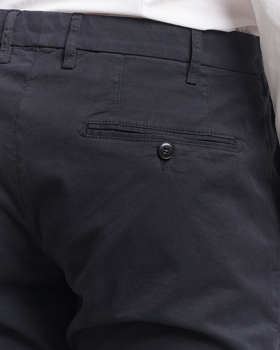 Homme | Pantalons | Canali | Slim Fit Cotton Stretch Chinos Navy