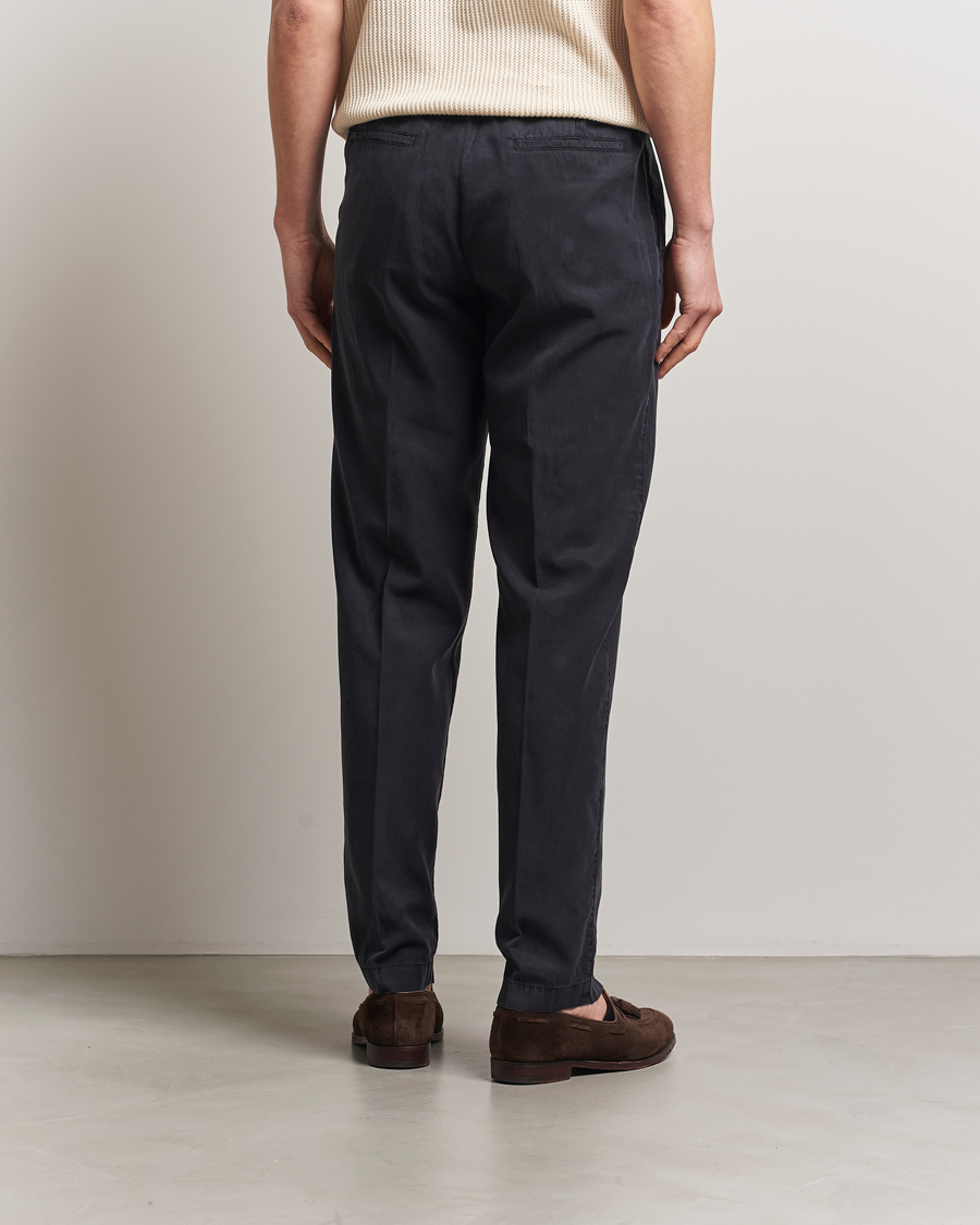 Homme | Pantalons | Canali | Drawstring Slacks Navy