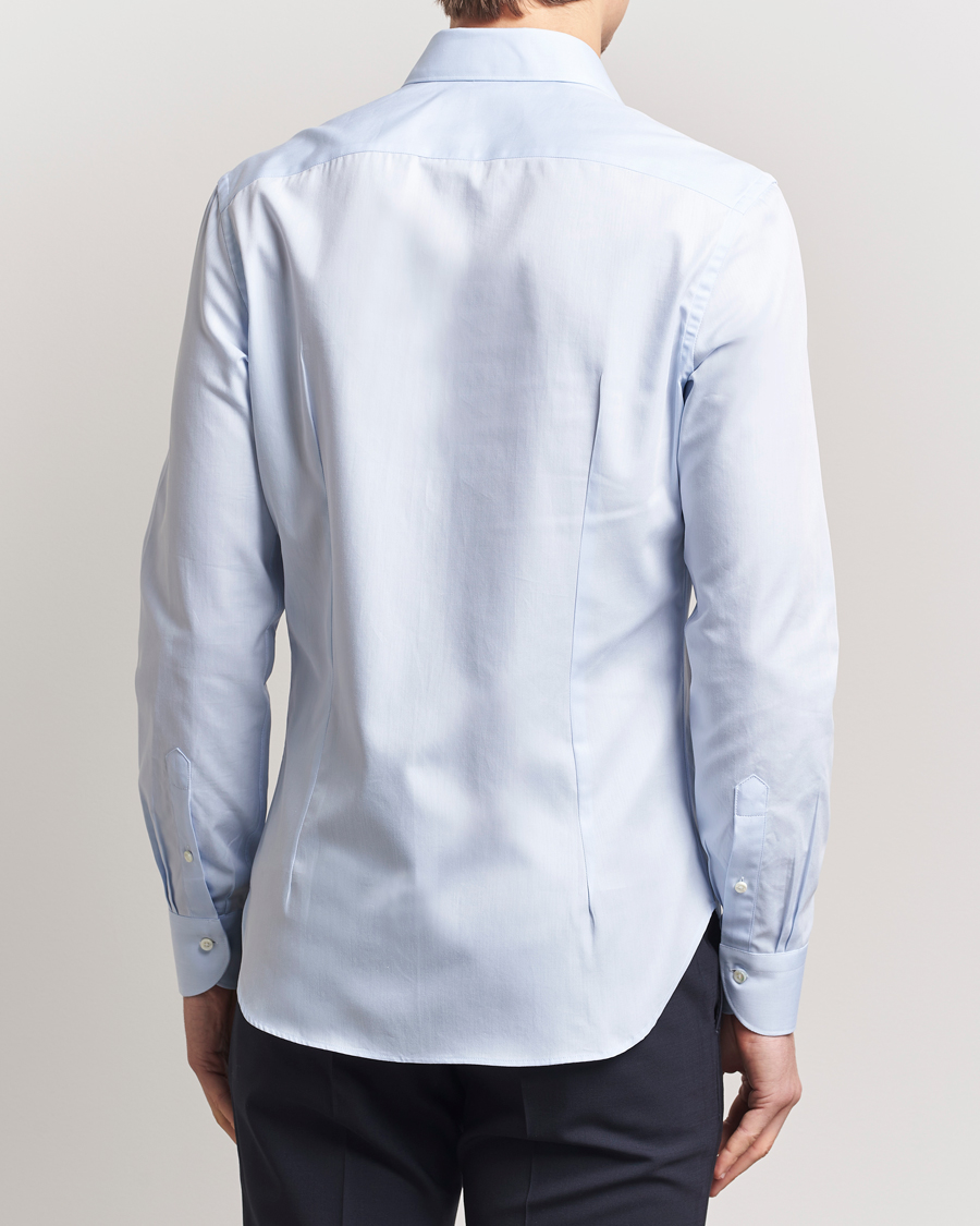 Homme | Chemises | Canali | Slim Fit Cotton Shirt Light Blue