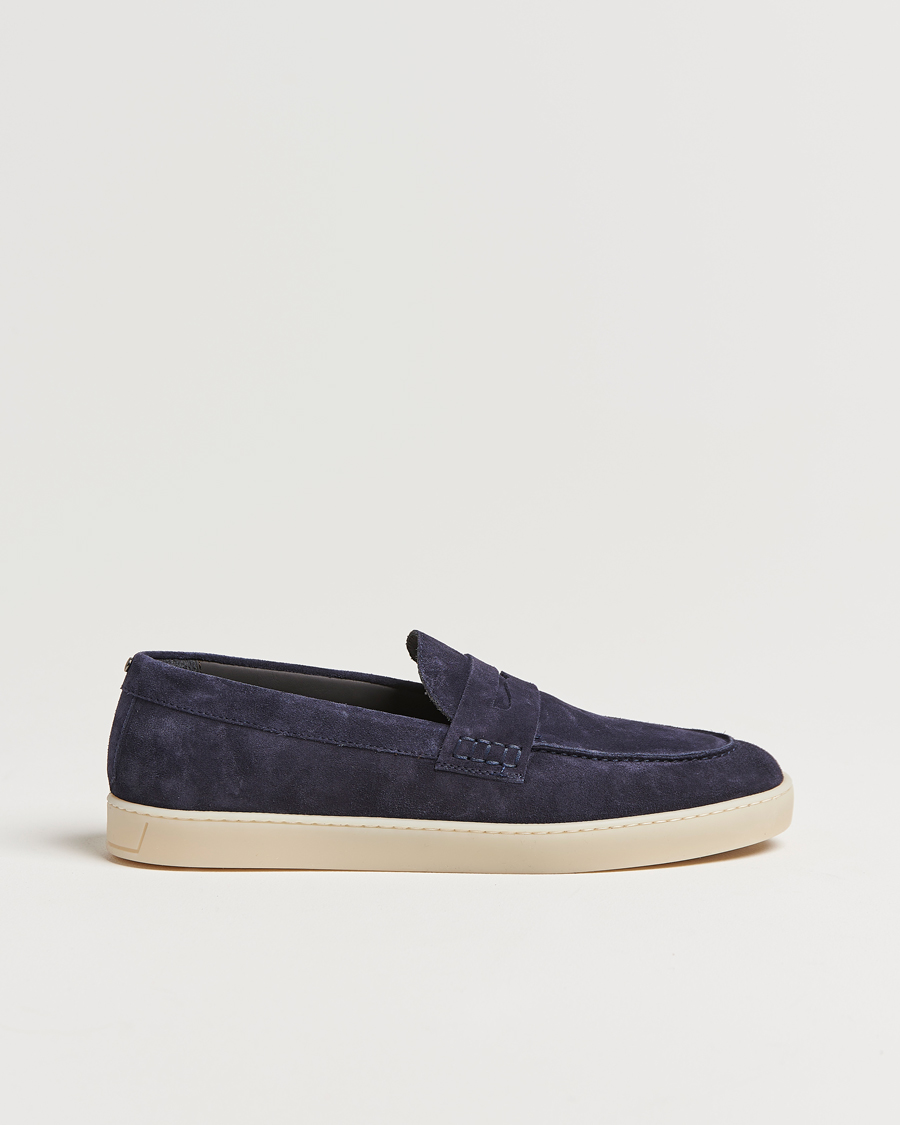 Homme | Canali Summer Loafers Navy | Canali | Summer Loafers Navy