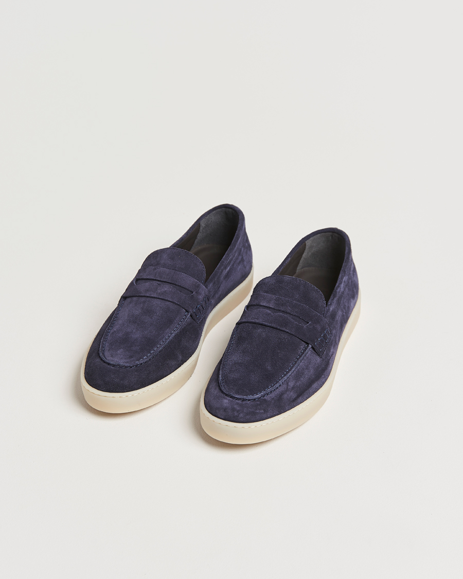 Homme | Canali Summer Loafers Navy | Canali | Summer Loafers Navy