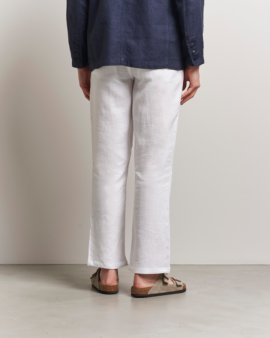 Homme | Pantalons | KnowledgeCotton Apparel | Loose Linen Pants Bright White