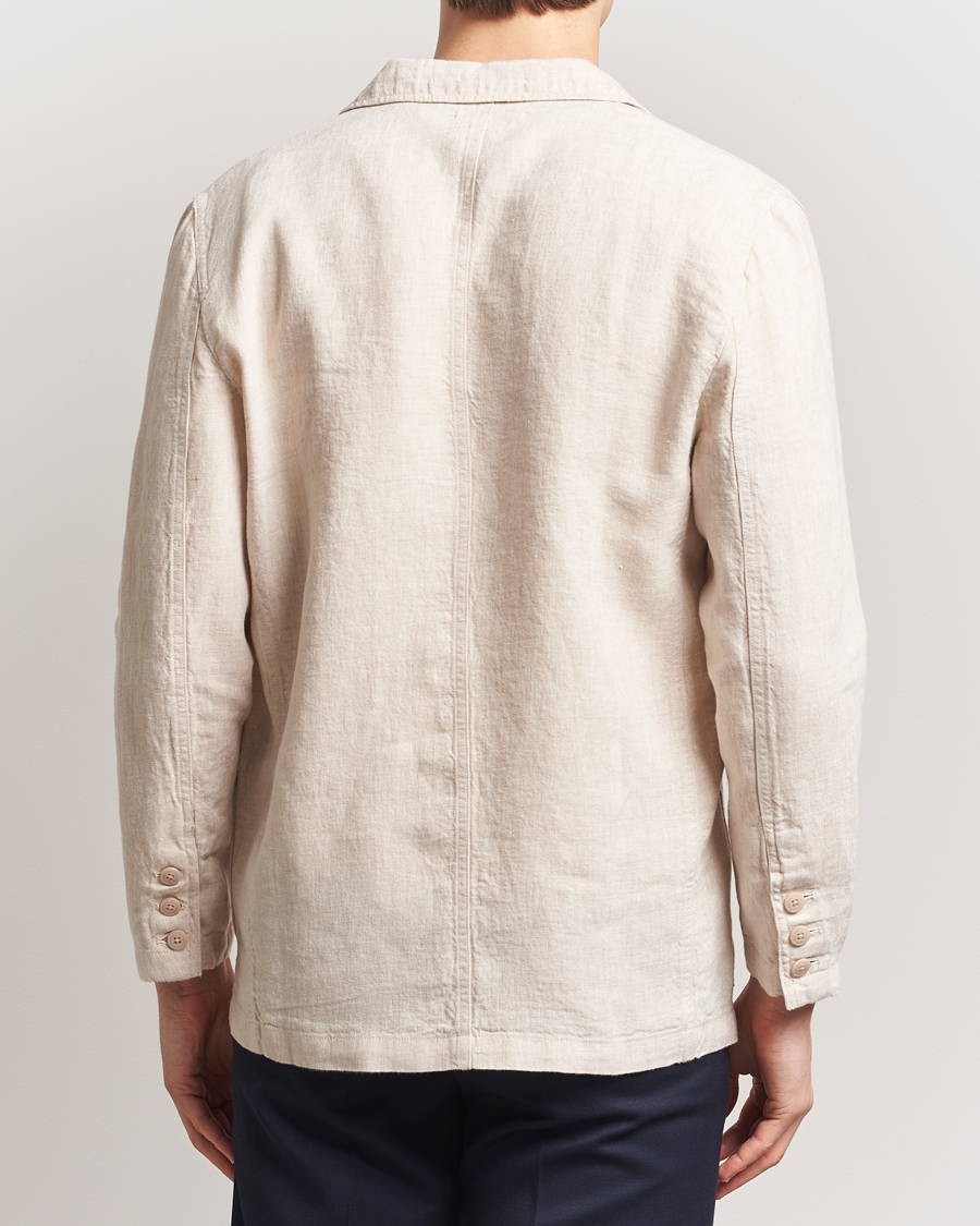 Homme | Blazers | KnowledgeCotton Apparel | Linen Blazer Light Feather Grey