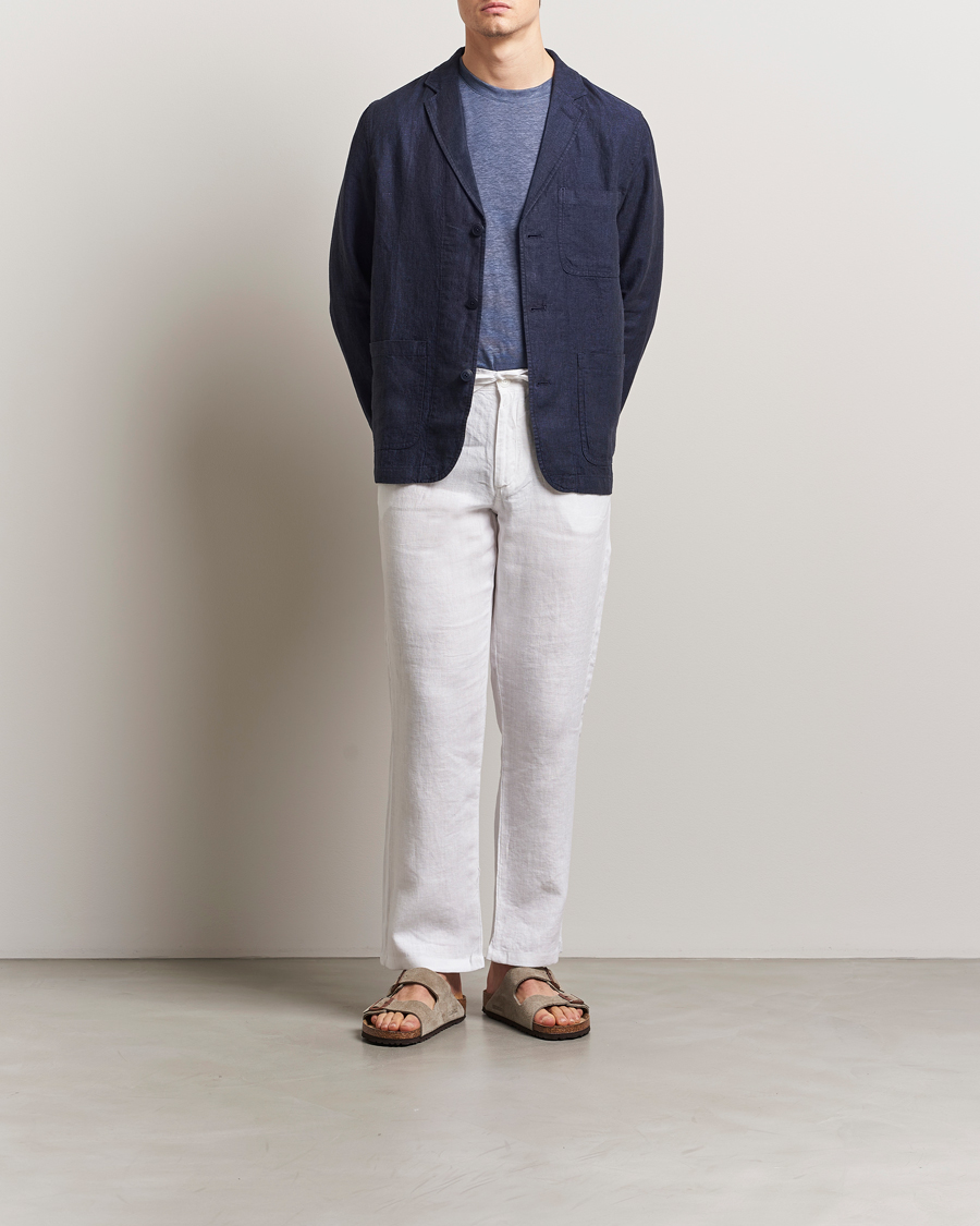 Homme | Blazers | KnowledgeCotton Apparel | Linen Blazer Total Eclipse