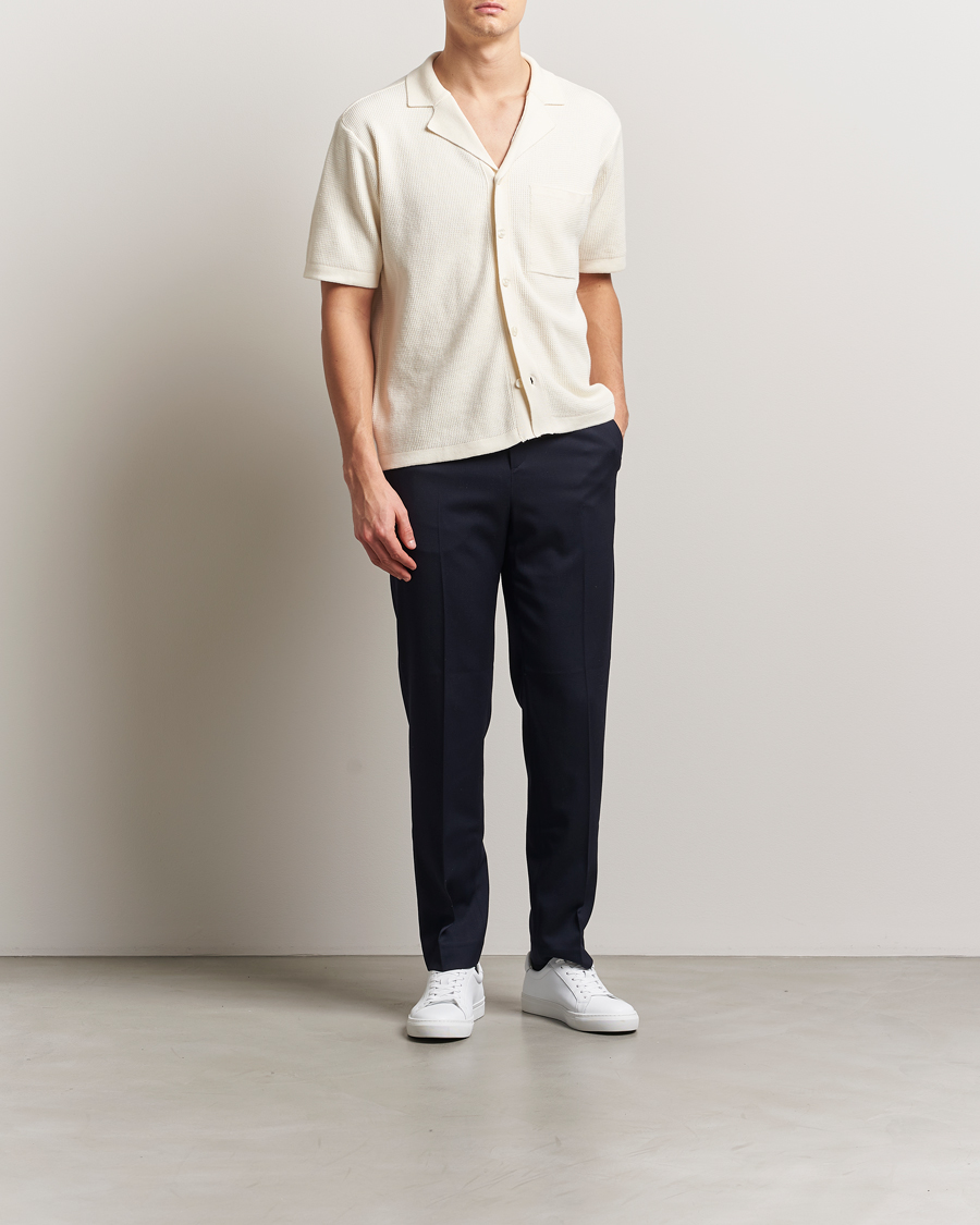 Homme | Chemises | KnowledgeCotton Apparel | Knitted Short Sleeve Shirt Eggret