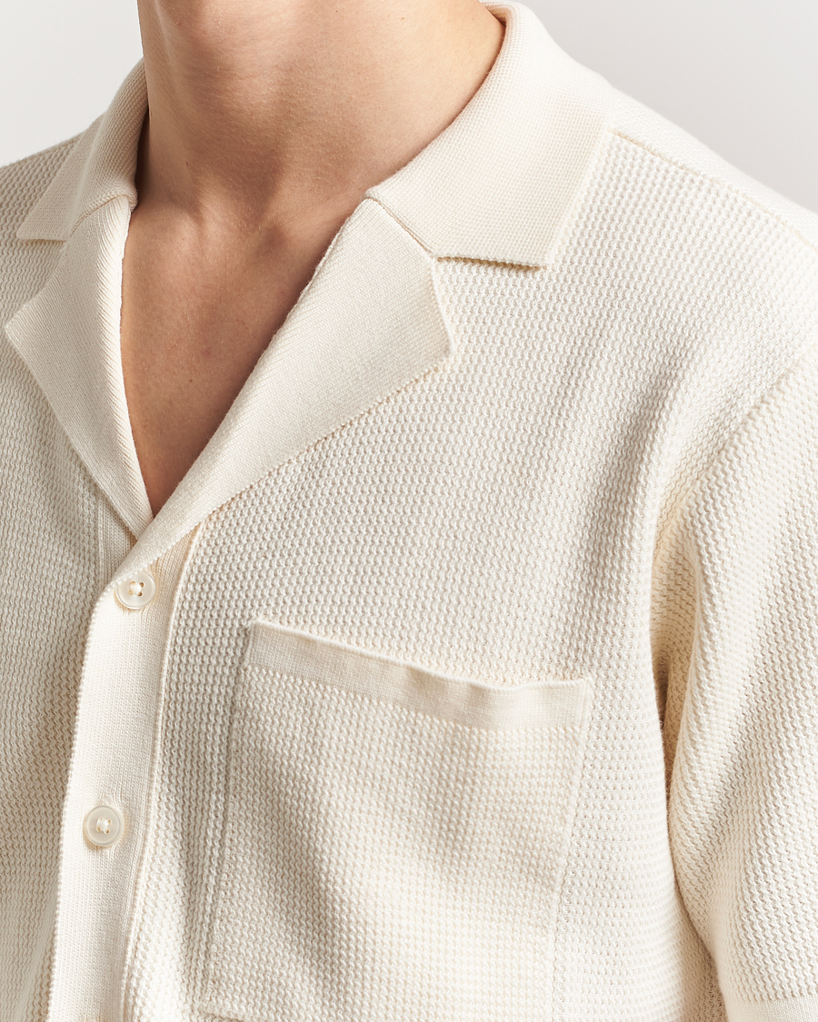 Homme | Chemises | KnowledgeCotton Apparel | Knitted Short Sleeve Shirt Eggret