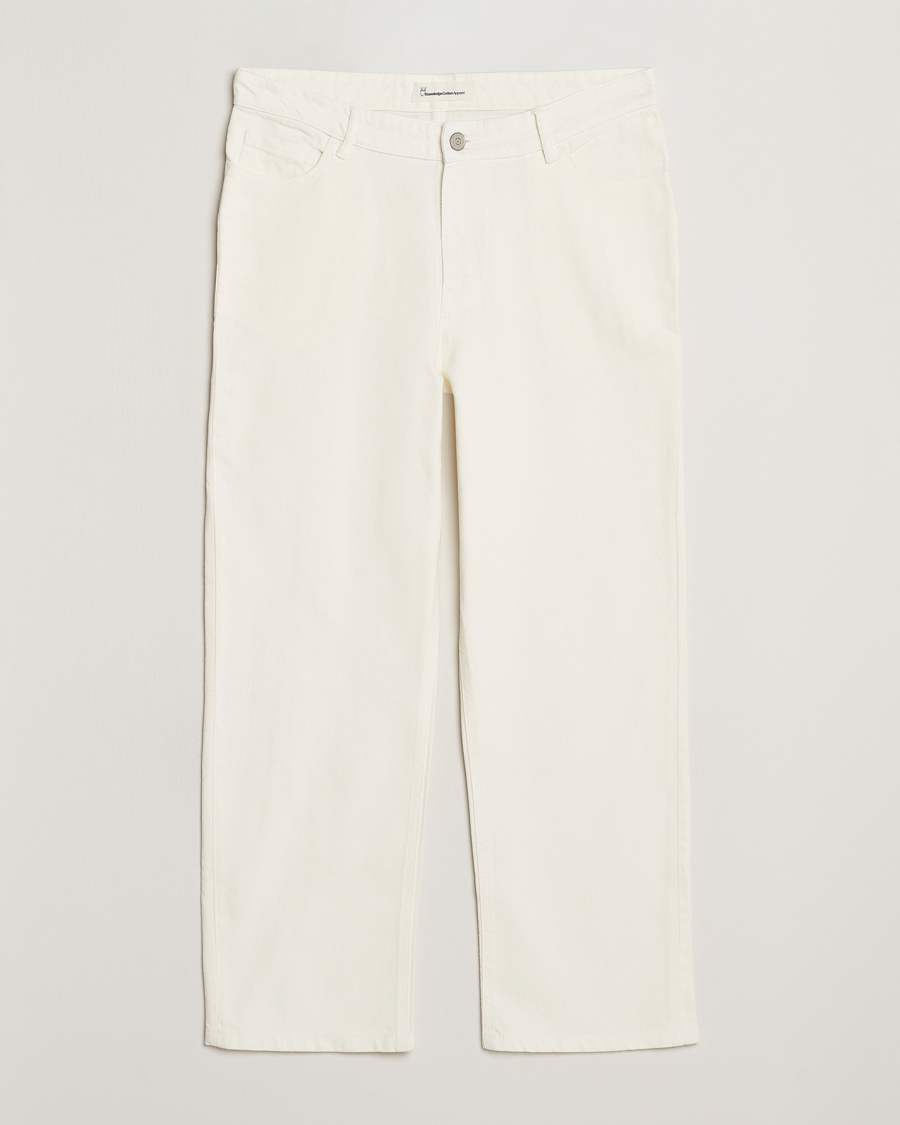 Homme | Pantalons | KnowledgeCotton Apparel | Flint Five Pocket Twill Pants Eggret