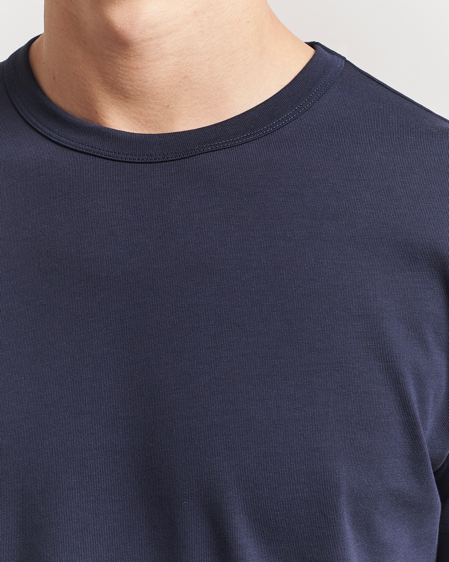 Homme | T-shirts | Sunspel | Single Jersey Supima Cotton T-Shirt Navy