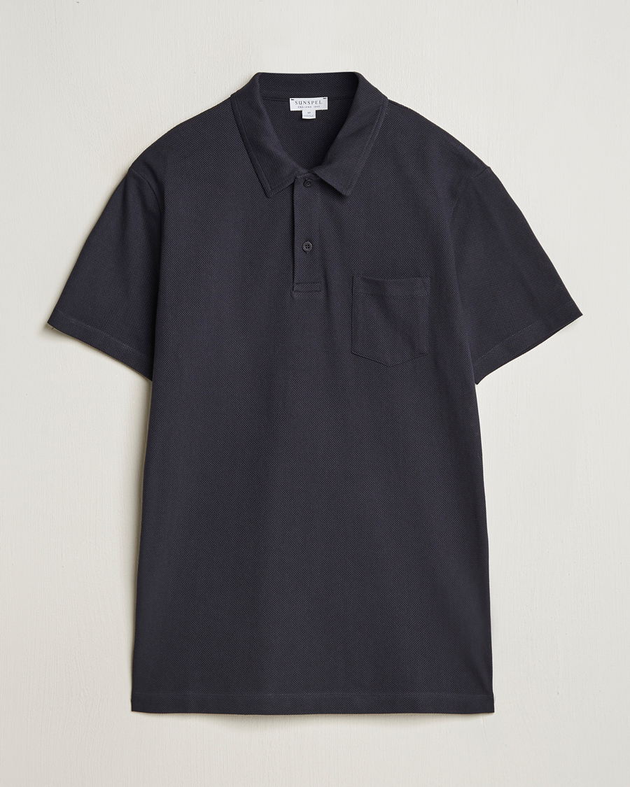 Homme | Polos | Sunspel | Riviera Polo Shirt Midnight Navy