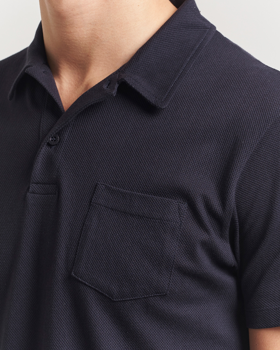 Homme | Polos | Sunspel | Riviera Polo Shirt Midnight Navy