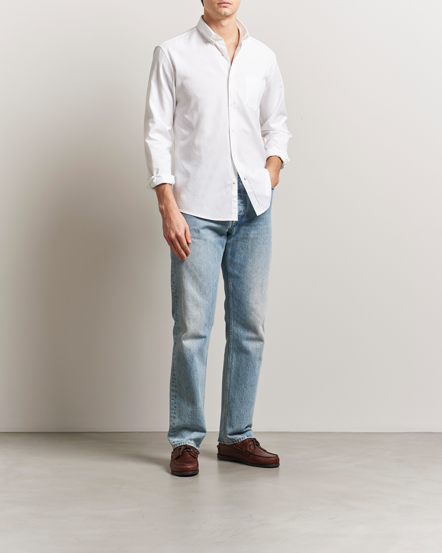 Homme | Chemises | Sunspel | Oxford Button Down Shirt White