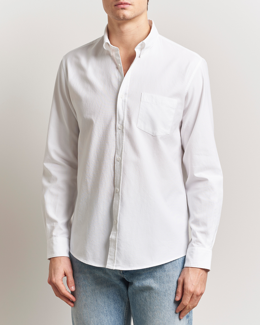 Homme | Chemises | Sunspel | Oxford Button Down Shirt White