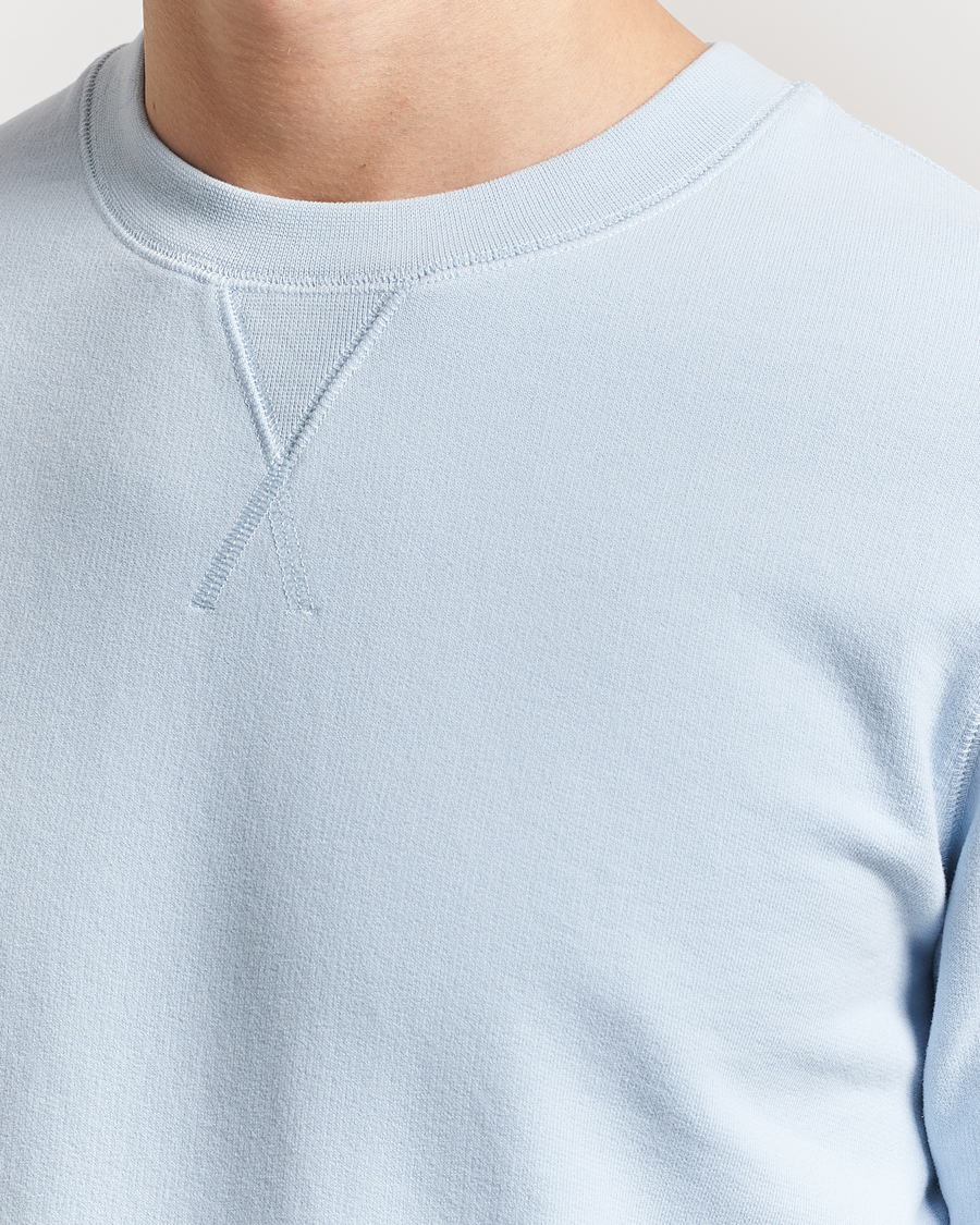Homme | Pulls Et Tricots | Sunspel | Loopback Sweatshirt Blue Mist