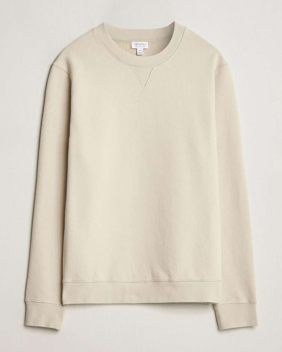 Homme | Pulls Et Tricots | Sunspel | Loopback Sweatshirt Ash Grey