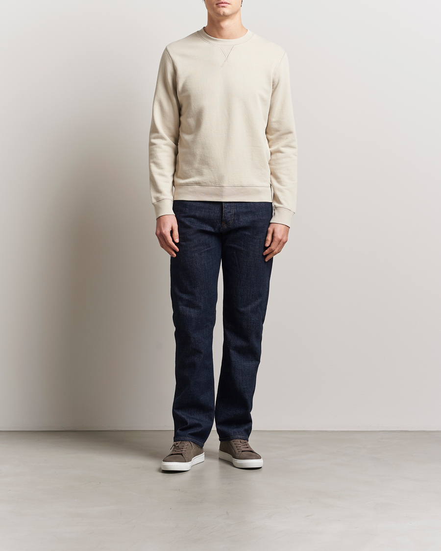 Homme | Pulls Et Tricots | Sunspel | Loopback Sweatshirt Ash Grey