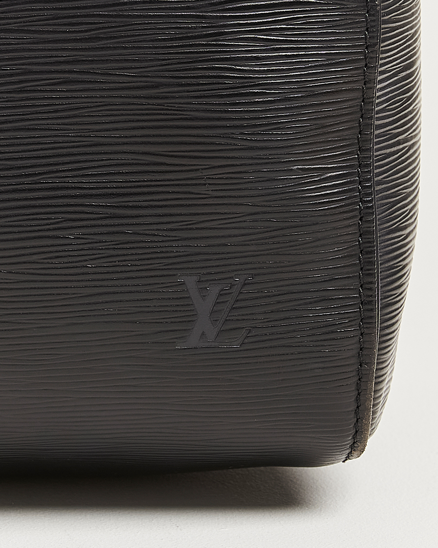 Homme | Louis Vuitton Pre-Owned Keepall 45 Epi Leather Bag Black | Louis Vuitton Pre-Owned | Keepall 45 Epi Leather Bag Black