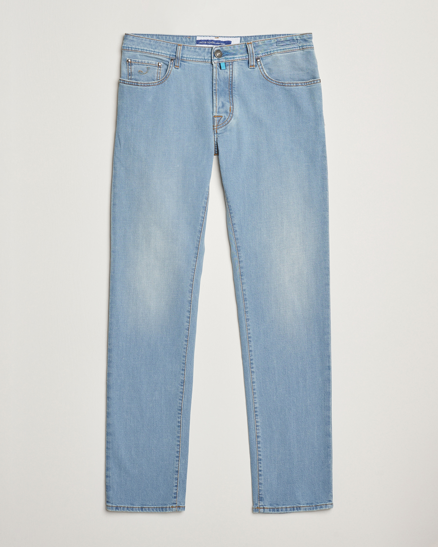 Homme | Jeans | Jacob Cohën | Bard Slim Fit Stretch Jeans Light Blue