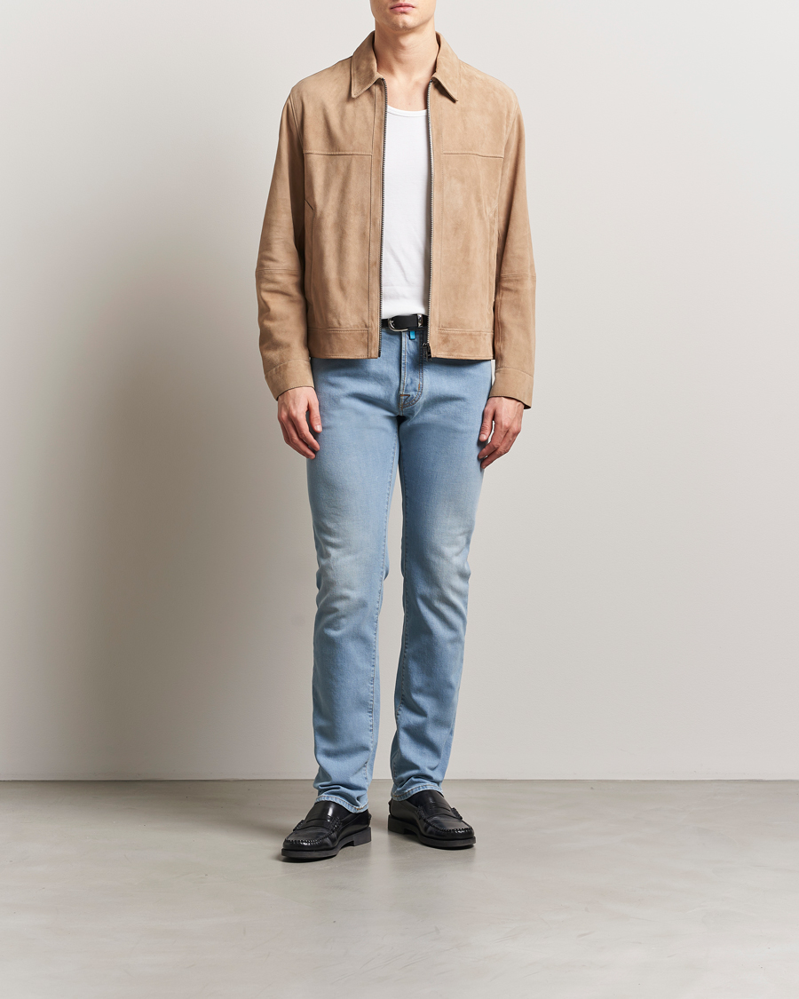 Homme | Jeans | Jacob Cohën | Bard Slim Fit Stretch Jeans Light Blue
