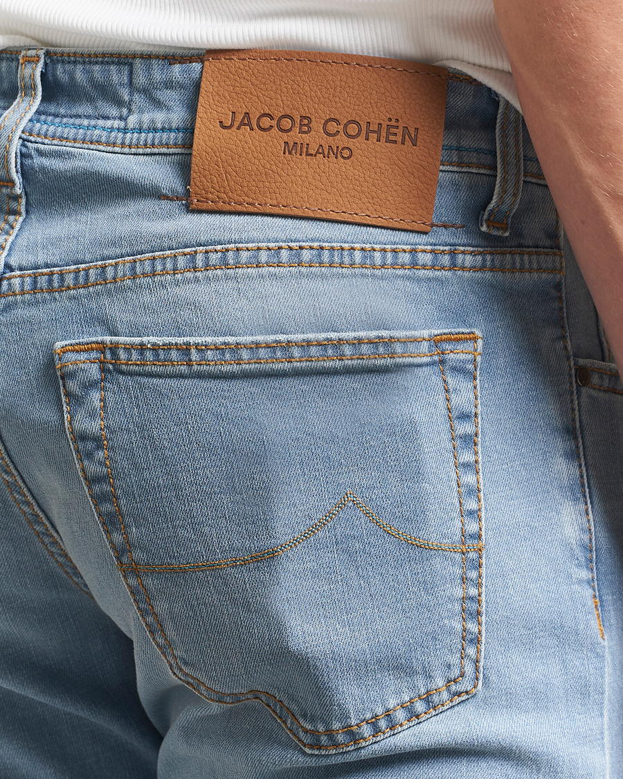 Homme | Jeans | Jacob Cohën | Bard Slim Fit Stretch Jeans Light Blue