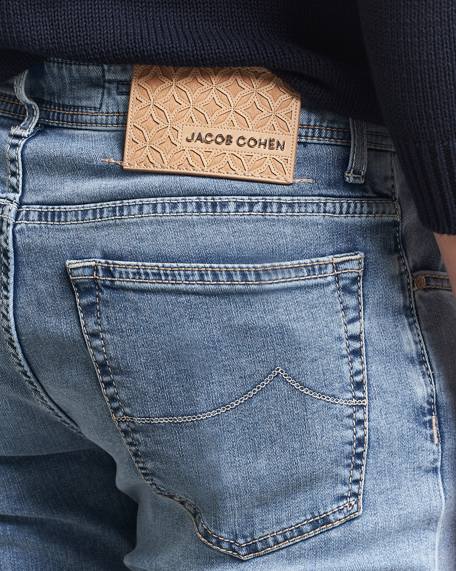 Homme | Jeans | Jacob Cohën | Bard Slim Fit Stretch Jeans Light Vintage Blue