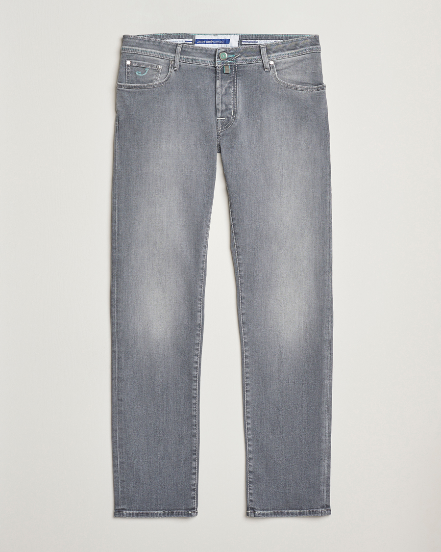 Homme | Jeans | Jacob Cohën | Nick Slim Fit Stretch Jeans Light Grey