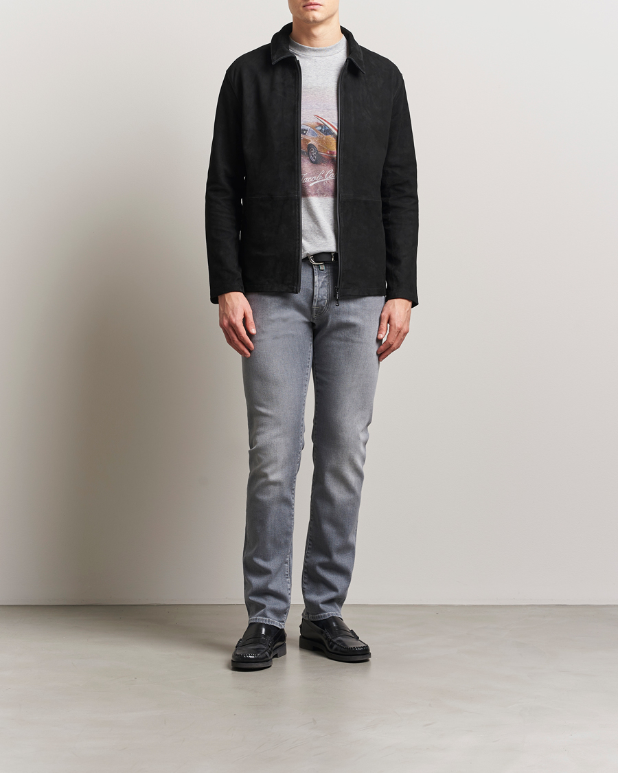 Homme | Jeans | Jacob Cohën | Nick Slim Fit Stretch Jeans Light Grey