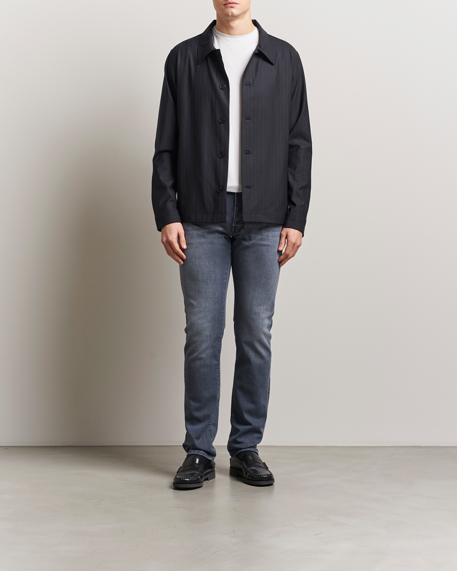Homme | Jeans | Jacob Cohën | Bard Slim Fit Stretch Jeans Mid Grey