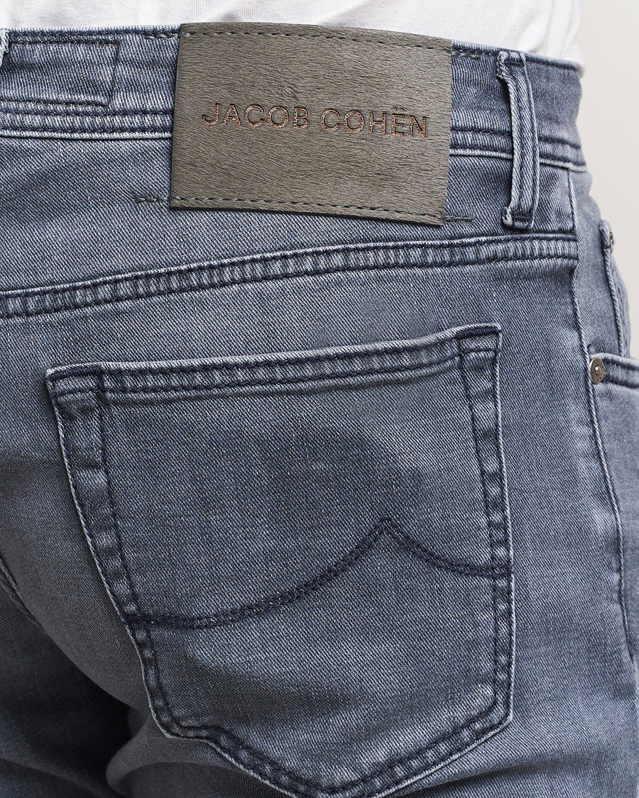 Homme | Jeans | Jacob Cohën | Bard Slim Fit Stretch Jeans Mid Grey